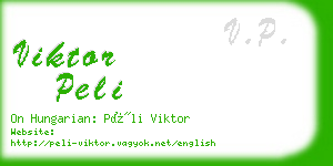 viktor peli business card